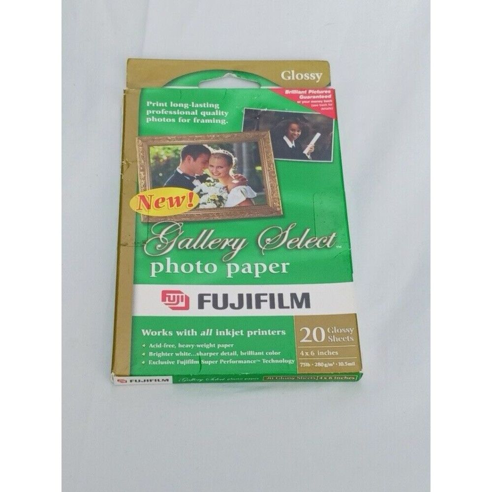 Fujifilm • Gallery Select Photo Paper 4x6 Glossy • 20 Sheet‎ Pack